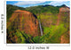 Stunning aerial view into Waimea Canyon, Kauai Wall Decal