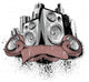 Sound City Musical Wall Decal