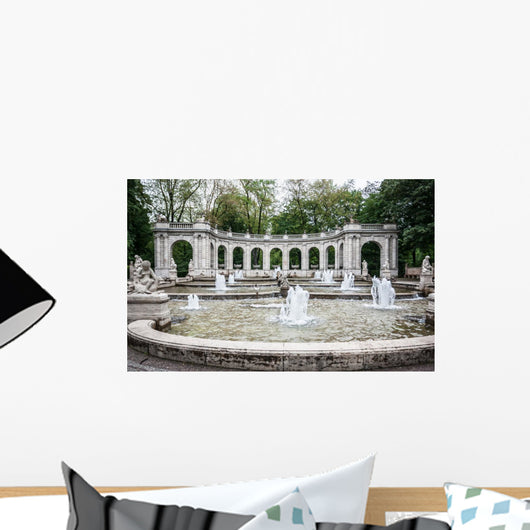 Marchenbrunnen Fairy Tale Fountain Wall Decal