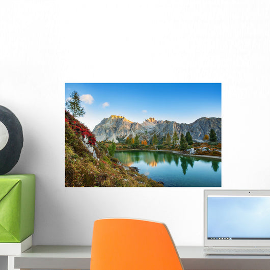 Limides Lake and Mount Wall Decal