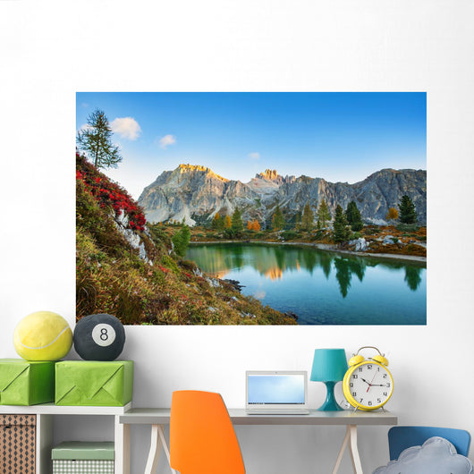 Limides Lake and Mount Wall Decal