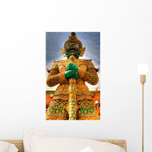 Warrior Statue Bangkok Grand Wall Decal