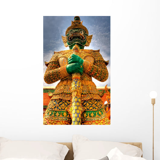 Warrior Statue Bangkok Grand Wall Decal