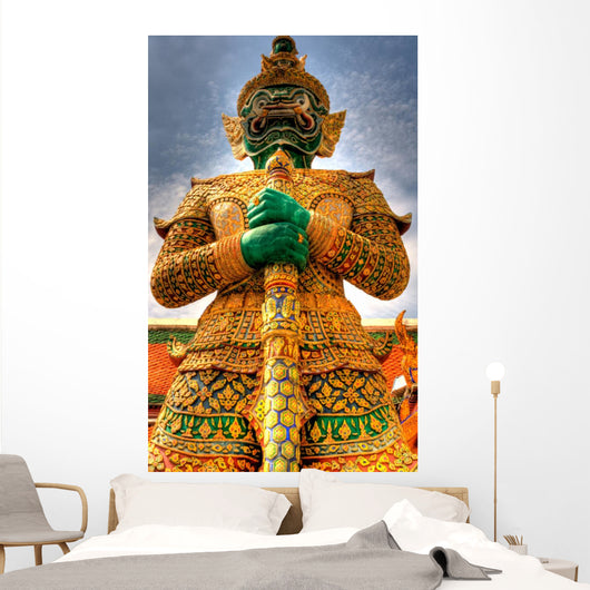 Warrior Statue Bangkok Grand Wall Decal