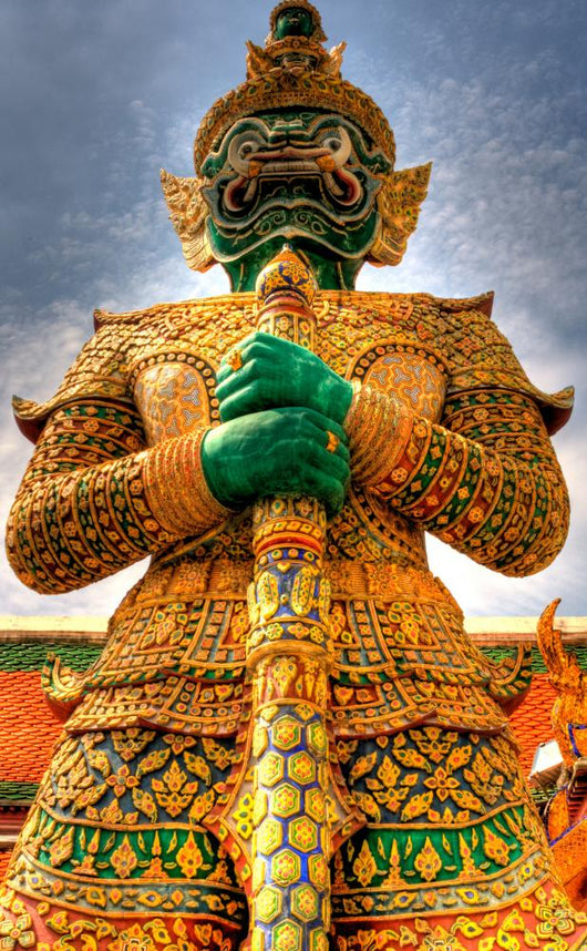 Warrior Statue Bangkok Grand Wall Decal