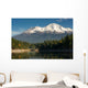Mt Shasta Reflection Mountain Lake Modest Bridge California Wall Decal