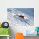 Skier fell during the descent Wall Decal