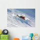 Skier fell during the descent Wall Decal
