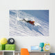 Skier fell during the descent Wall Decal
