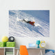 Skier fell during the descent Wall Decal