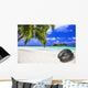 Unique Seychelles White Beach Wall Decal