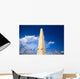 Washington Monument with american flags, Washington DC Wall Decal