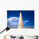Washington Monument with american flags, Washington DC Wall Decal