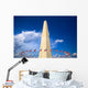 Washington Monument with american flags, Washington DC Wall Decal
