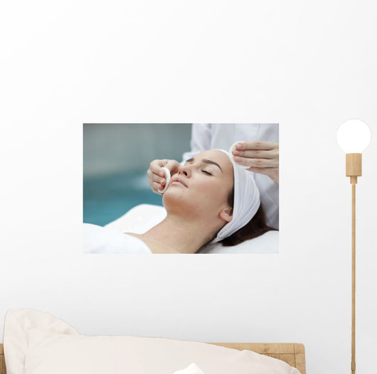 Woman receiving spa treatment  Wall Decal