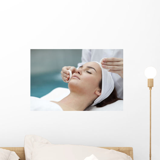 Woman receiving spa treatment  Wall Decal