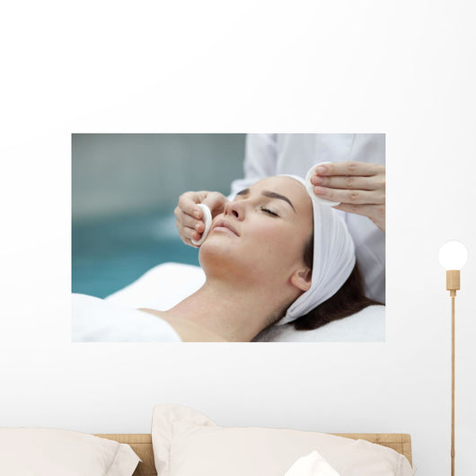 Woman receiving spa treatment  Wall Decal