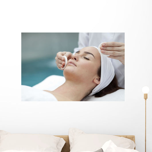 Woman receiving spa treatment  Wall Decal
