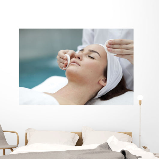 Woman receiving spa treatment  Wall Decal