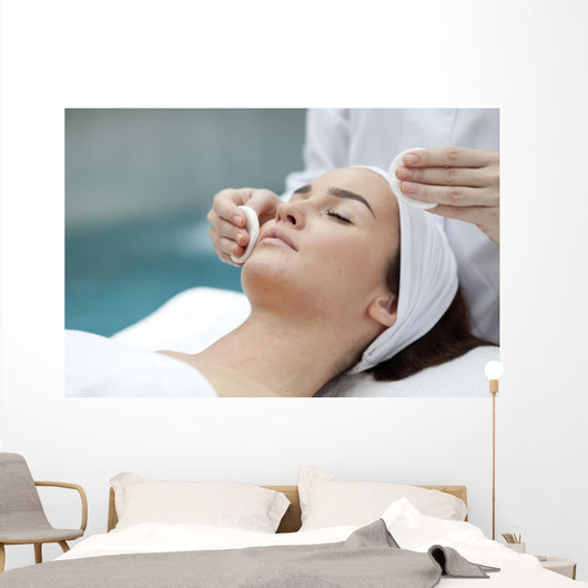 Woman receiving spa treatment  Wall Decal