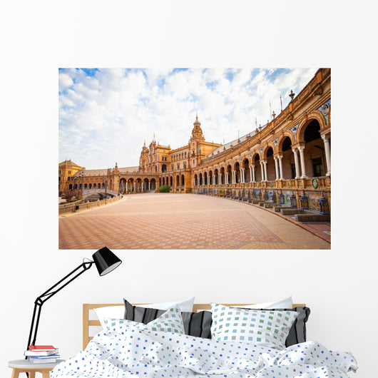 Seville Spain Square Wall Decal