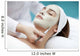A young woman with a face pack.  Wall Decal