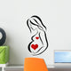 Silhouettes of Pregnant Wall Decal
