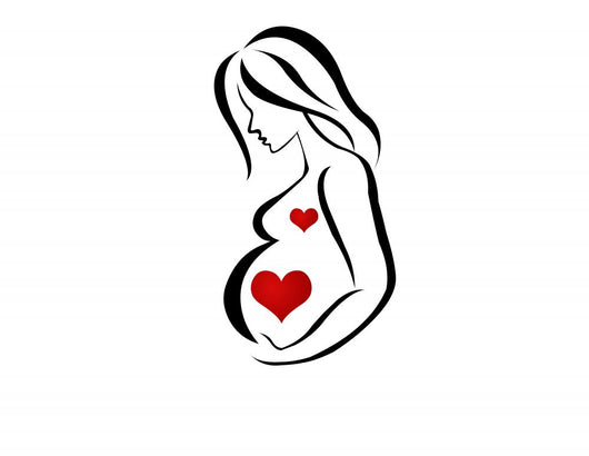 Silhouettes of Pregnant Wall Decal