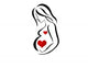 Silhouettes of Pregnant Wall Decal