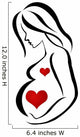 Silhouettes of Pregnant Wall Decal