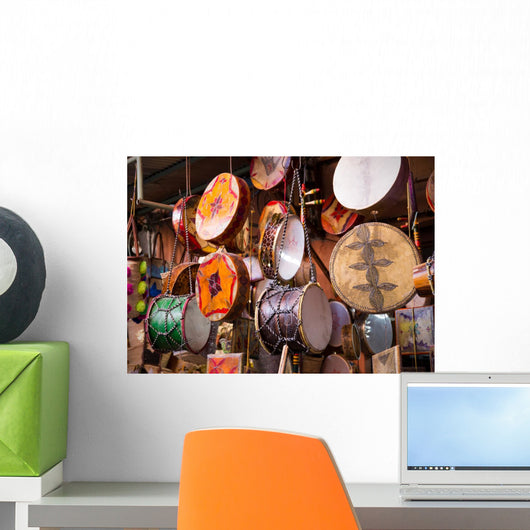 Moroccan drums souvenirs Wall Decal