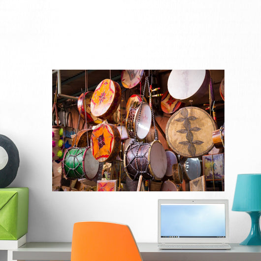 Moroccan drums souvenirs Wall Decal