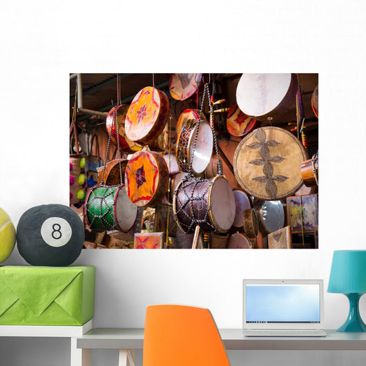 Moroccan drums souvenirs Wall Decal