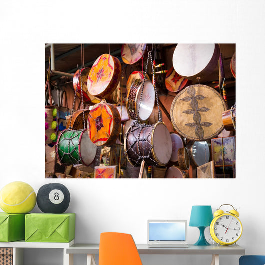Moroccan drums souvenirs Wall Decal
