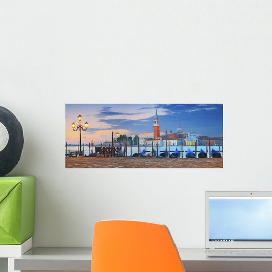 Panorama Venice Sunset Wall Decal