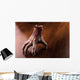 Bloody hand stands on the table Wall Decal