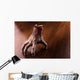 Bloody hand stands on the table Wall Decal
