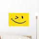 Wink face emoticon Wall Decal
