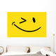 Wink face emoticon Wall Decal