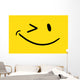Wink face emoticon Wall Decal