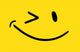 Wink face emoticon Wall Decal