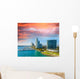 Miami, Florida. Beautiful city skyline at dusk Wall Decal