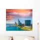 Miami, Florida. Beautiful city skyline at dusk Wall Decal