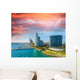 Miami, Florida. Beautiful city skyline at dusk Wall Decal