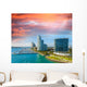 Miami, Florida. Beautiful city skyline at dusk Wall Decal