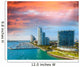 Miami, Florida. Beautiful city skyline at dusk Wall Decal