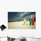 Surfboards standing upright in bright sun on the beach at Ipanem Wall Decal