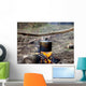 Cooking in sooty cauldron on campfire Wall Decal