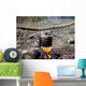 Cooking in sooty cauldron on campfire Wall Decal