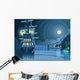 Nocturnal Adventure Island Wall Decal